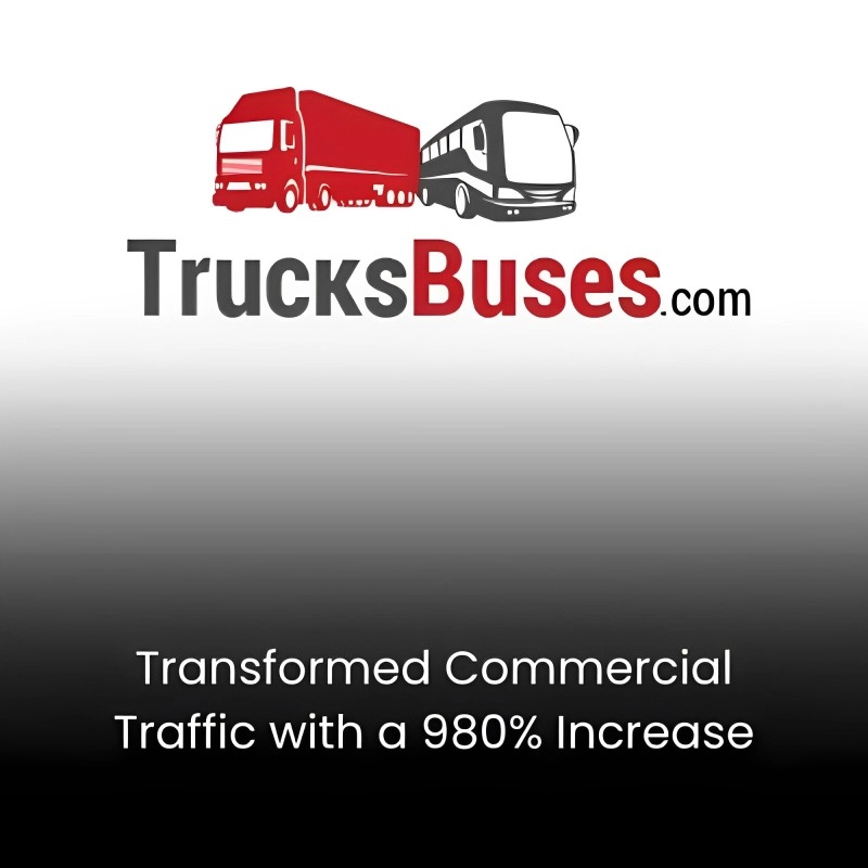 case study about seo - trucks busses stats